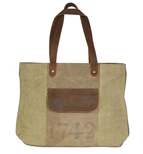 Colmore Canvas Tasche 1742 mit Tragegriffen, Leder, Baumwolle - Handtasche Damen im Sale