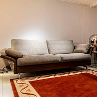 Thumbnail for Erpo Sofa CL 990 Leder 450.086 Cigar Stoff Birk 2024.28 Füße Metall