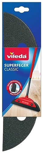 Vileda Superfeger Classic Besen Ersatzkehrteil, Mikroschaum für optimale Schmutzaufnahme, wirbelt keinen Staub auf, für glatte Böden, 1er Pack, Schwarz im Sale