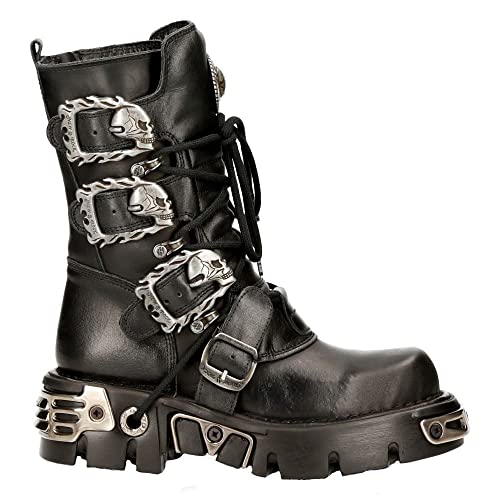 New Rock Stiefel Schwarz 391 S1 Unisex Design Stiefel Alle Großen Vorrätig im Sale