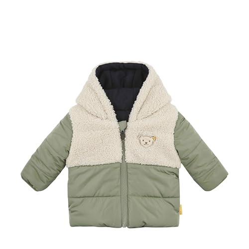 Steiff Wendejacke EU Größe 62 vetiver, Baby Jungen Outdoor Wende-Jacke, Übergangsjacke für Babys, Babyjacke wasserabweisend, 2in1 Wendejacke, warm und bequem, waschmaschinenfest im Sale