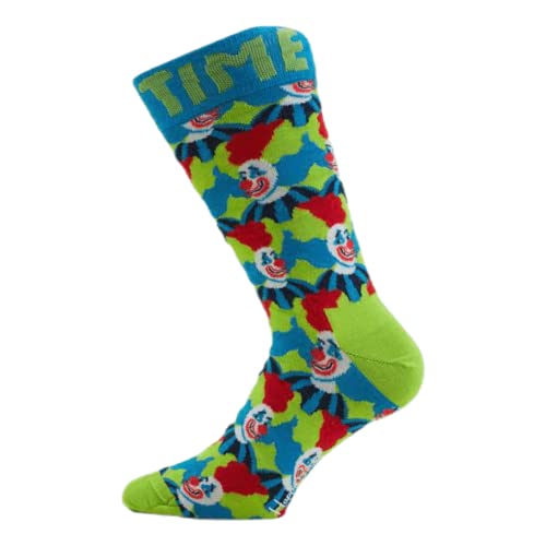 Happy Socks Clown Sock, farbenfrohe und fröhliche, Socken für Männer und Frauen, Grün-Blau-Rot (36-40) im Sale