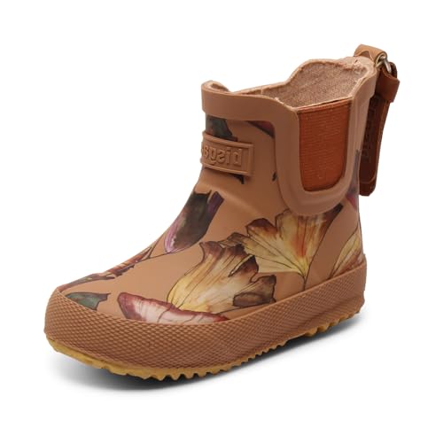 Bisgaard Unisex Kinder Baby Rubber Rain Boot, Camel Flowers, 23 EU