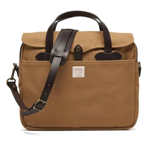 Filson Robuste Aktentasche aus Twill, Hellbraun im Sale