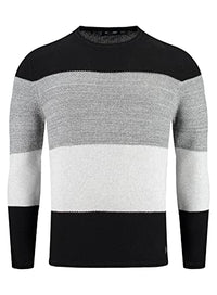 Thumbnail for KEY LARGO Herren JOGI Round Neck Pullover, Black (1100), im Sale