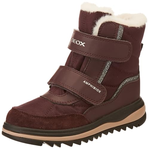 Geox J ADELHIDE Girl B AB Ankle Boot, DK Burgundy, 33 EU im Sale