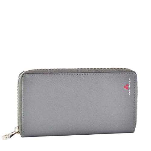 Peuterey Damen Leder Geldbörse Wallet Grau ALDRINWAL - PTT0055 im Sale