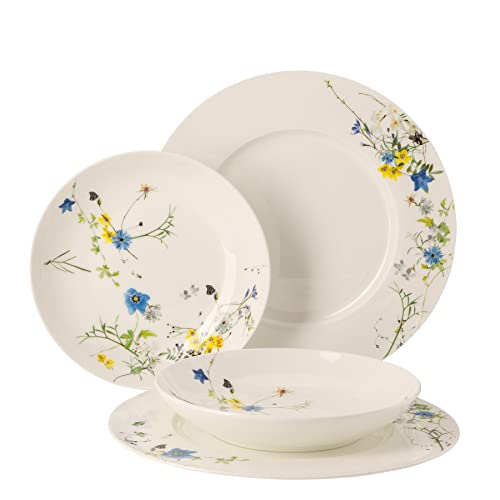 Rosenthal Brillance Fleurs des Alpes Set 4-tlg. mit Fahnen- und Coupteller im Sale