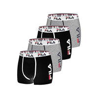 Thumbnail for Fila Herren Boxer FI/1BCX4/FU5040 Boxershorts,4-er pack,black N, im Sale