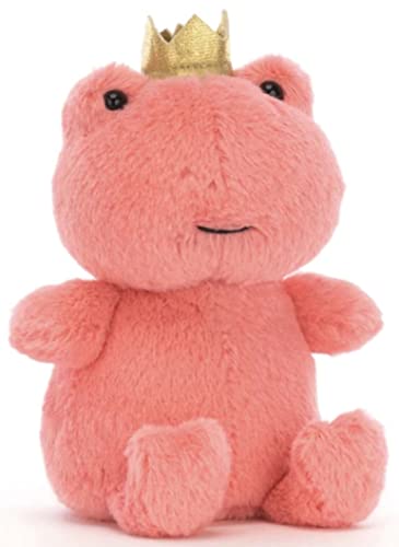 Jellycat Pink Crowning Croaker Frosch zum Sammeln, Plüsch-Dekoration