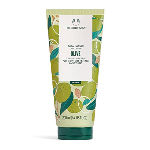 The Body Shop Olive Pflegende Körperlotion 200 ml – trockene bis sehr trockene Haut, 72 Stunden intensive Feuchtigkeit