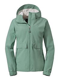 Thumbnail for Schöffel Damen Jacket Lausanne L, Funktionsjacke mit Kapuze, wasserdichte Übergangsjacke mit Pack-Away-Tasche, matcha mint, 38 im Sale