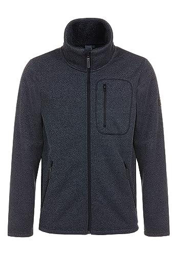 ELKLINE Herren Strickfleecejacke Fat Chance 1013043, Farbe:grey-black, Größe:L im Sale