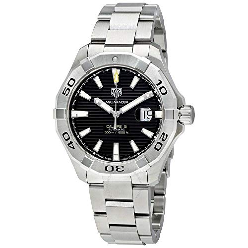 TAG Heuer Aquaracer Herren-Armbanduhr 43mm Armband Edelstahl Gehäuse + Automatik Analog WAY2010.BA0927 im Sale