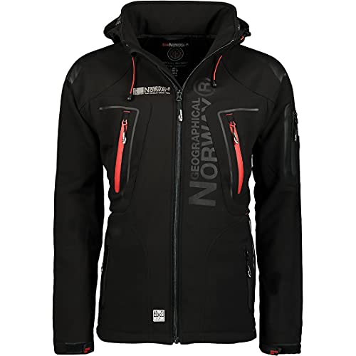 Geographical Norway Herren Herren Softshell Jacke Tambour, Schwarz, L, Geno-5 im Sale