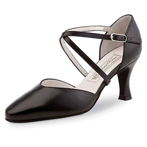 Werner Kern - Damen Tanzschuhe Patty 6,5 - Leder Schwarz - 6,5 cm [UK 5.5] im Sale