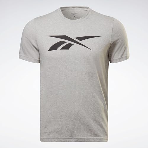 Reebok Herren Gs Vector Tee T-Shirt, Medium Grey Heather, M EU im Sale