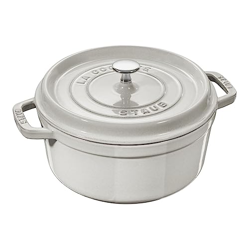 STAUB Bräter, rund, Truffe, Weiß, Größe – 28 cm