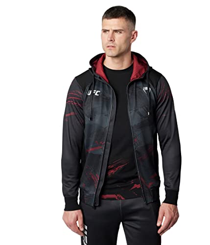 Venum Herren UFC Authentic Fight Week 2.0 Zip Hoodie Kapuzenpullover, Schwarz, im Sale