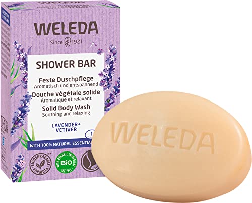 WELEDA Bio Shower Bar Feste Duschpflege Lavendel & Vetiver (1x 75g)