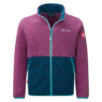 Thumbnail for Trollkids Storfjord Fleecejacke Bright Berry/Madeira Blue/Lagoon Blue im Sale