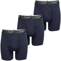 Thumbnail for Ted Baker Herren 3er-Pack aus Baumwoll-Stretch-Boxershorts, Blau, im Sale