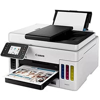 Thumbnail for Canon MAXIFY GX6050 MegaTank Multifunktionsdrucker 3in1 (Tintenstrahl, Kopieren, Scannen, 50 Blatt ADF, A4, WLAN, LAN, 6,9 cm LCD Touch, Duplex-Druck, niedrige Druckkosten, 350 Blatt) weiß