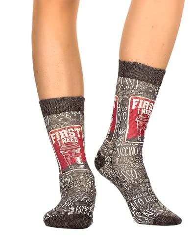 Wigglesteps Damen Socken COFFEE MADNESS-W, one Size (36-41) im Sale