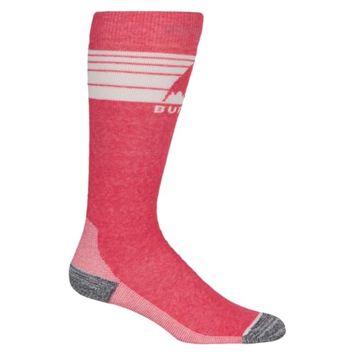 Burton Damen Emblem Midweight Snowboard Socken, Peach Echo, Medium/Large (7-10) im Sale