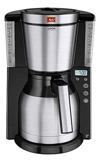 Thumbnail for Melitta LOOK Therm Timer – Kaffeemaschine mit Timer, Filterkaffeemaschine mit Thermokanne aus Edelstahl, für bis zu 10 Tassen Kaffee, schwarz