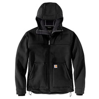 Thumbnail for Carhartt Men's Super Dux Relaxed Fit Sherpa-Lined Active Jac Bonded Chore Coat, Black, im Sale