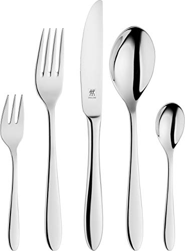 ZWILLING Style Besteck-Set, 30-teilig, Für 6 Personen, 18/10 Edelstahl/Hochwertiger Klingenstahl, Poliert