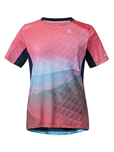 Schöffel Damen Shirt Valbella L, atmungsaktives Radtrikot, schnell trocknendes Funktionsshirt mit 4-Wege-Stretch, clasping rose, 34 im Sale