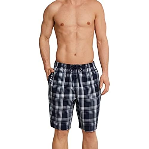 Schiesser Herren Kurze Schlafhose Web - Mix + Relax Pyjamaunterteil, Dunkelblau-gem._163841, 52/ L EU im Sale