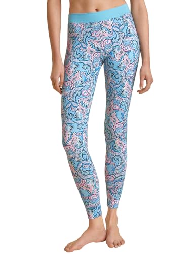 CALIDA Elastic Trend Leggings Damen, mit breitem Softbund, High Waist Yoga Leggings, natürlich atmungsaktive und weiche Single Jersey-Qualität im Sale