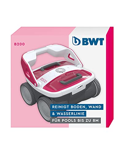 BWT Pool Roboter B200 | Optimale Reinigung Von Boden, Wand & Wasserlinie Für Pools Bis 8 m | Beste Filterleistung | Schnelles Reinigungsergebnis | Einfach Zu Reinigen, Magenta im Sale