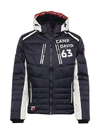 Thumbnail for Camp David Herren Steppjacke im Colour Design mit Logo Artworks Deep Sea im Sale