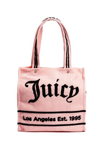 Juicy Couture - Shopper Tasche aus stroh, rose (35 X 16 X 35 cm) im Sale