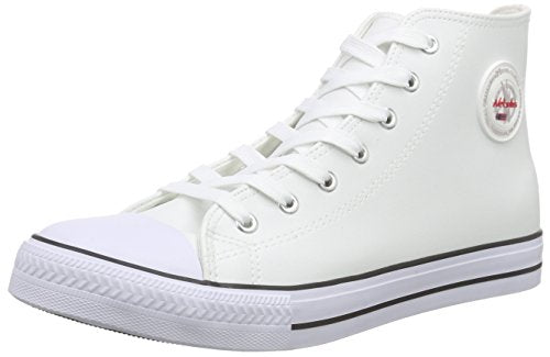 Nebulus T453 - Ledersneaker (hoch) EVO (Model: Q2527 - Herren, weiß; im Sale