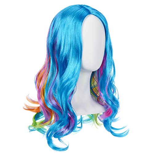 Rainbow High Perücke 45.72cm - Weiches, extra langes Haar für Rollenspiele - Glam Dress-Up Accessoire für Mädchen - Regenbogen