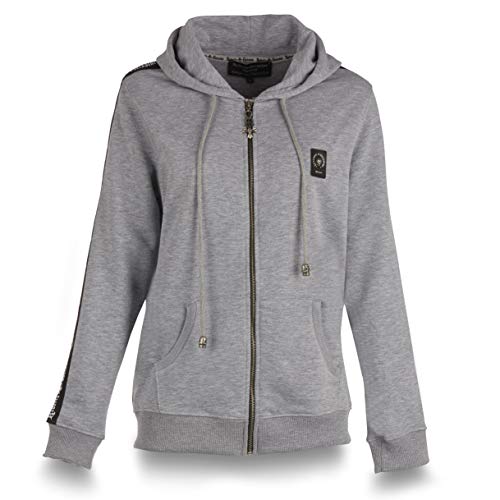 Roberto Geissini Damen Sweatjacke Basic - Grey im Sale