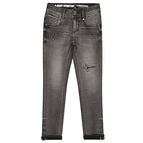 Vingino Boy's Alfons Jeans, Dark Grey Vintage, 6 im Sale