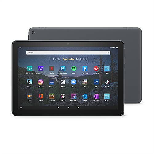 Fire HD 10 Plus-Tablet | 25,6 cm (10,1 Zoll) großes Full-HD-Display (1080p), 64 GB, Schiefergrau – mit Werbung