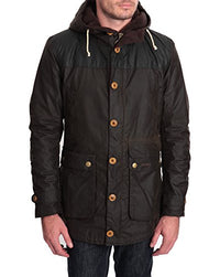 Thumbnail for Barbour - Parkas - Herren - Khakifarbener Parka Game Two Tone mit Sherpa-Futter und Leder-Patches für Herren - XL im Sale