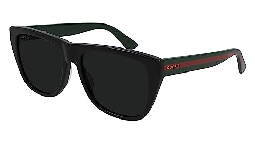 Gucci Herren Gg0926s Sonnenbrille, Schwarz, Grün, Grau, 57 im Sale