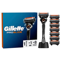 Thumbnail for Gillette ProGlide Nassrasierer Herren Starterset, 1 Rasierer mit 8 Rasierklingen, Rasiererhalter, Geschenk für Männer