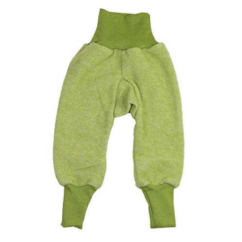 Cosilana Baby Fleece-Hose mit Bund kbT Wolle Bio Baumwolle (Marine Melange, 62/68) im Sale