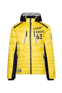 Thumbnail for Camp David Herren Steppjacke im Colour Design mit Logo Artworks Yellow Sun im Sale