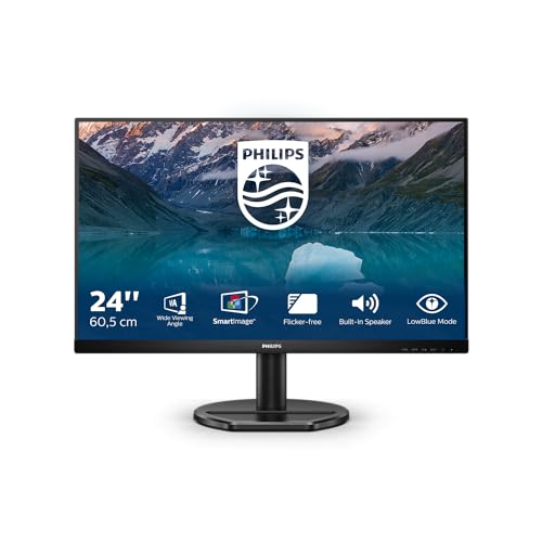 PHILIPS 242S9AL - 24 Zoll Full HD Monitor, AdaptiveSync, Lautsprecher (1920x1080, 75 Hz, HDMI, DVI, VGA) schwarz im Sale