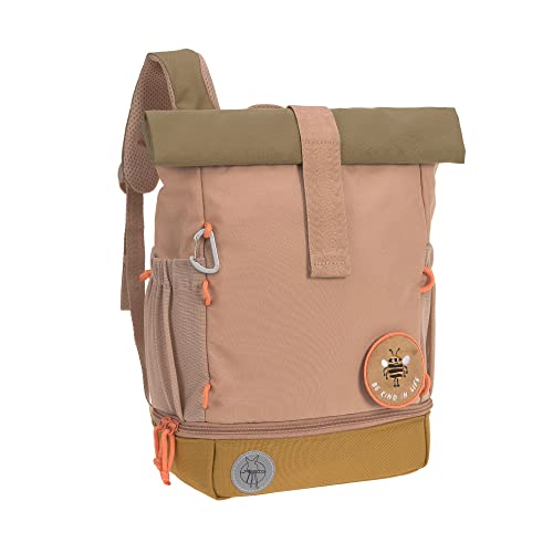 LÄSSIG Kindergartenrucksack Kinderrucksack Rolltop mit Brustgurt wasserabweisend, 11 Liter/Mini Rolltop Backpack Nature Braun im Sale